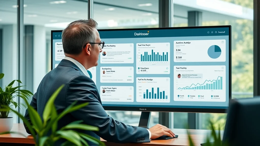 business leader monitoring reputation dashboard with real-time review analytics, stream google and other business reviews to a company website